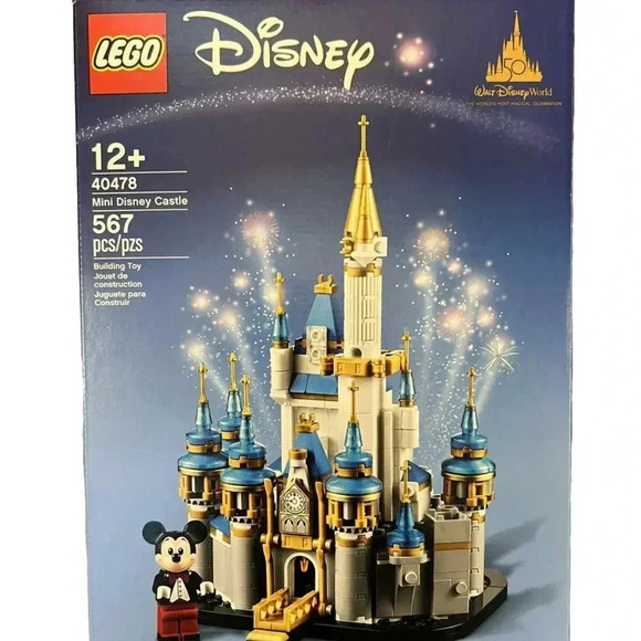 NEW LEGO 50th Anniversary Mini Disney Castle + Mickey Mouse Mini-Figure …